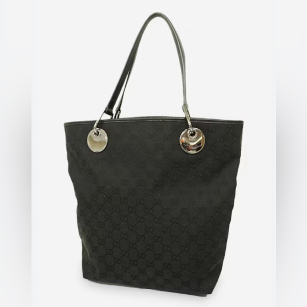 GUCCI Authentic Gucci Eclipse GG Canvas Tote/ Shoulder Bag